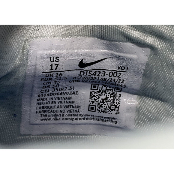 NIKE LEBRON 20 "Strive for Greatness" Athletic Shoes DJ5423-002 Men's Sz 17 NEW - Picture 13 of 15